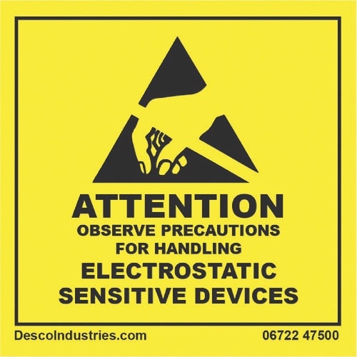 DESCO ラベル 「ATTENTION」 51X