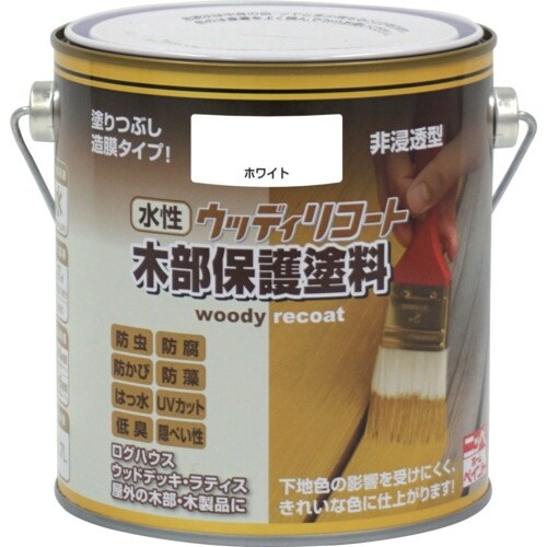 ニッぺ 水性ウッディリコート 0.7L ホワイト