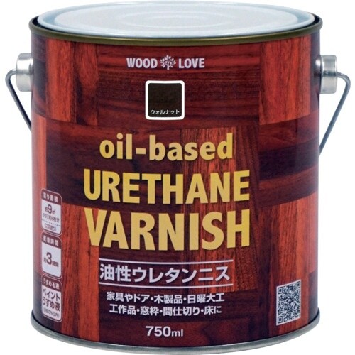 ニッぺ 油性ウレタンニス 750ml ウォルナット