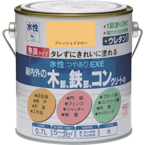 ニッぺ 水性つやありEXE 0.7L フレッシュイ