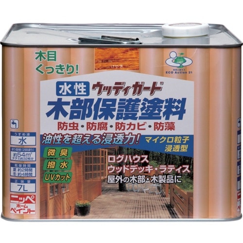 ニッぺ 水性ウッディガード 7L けやき HW20