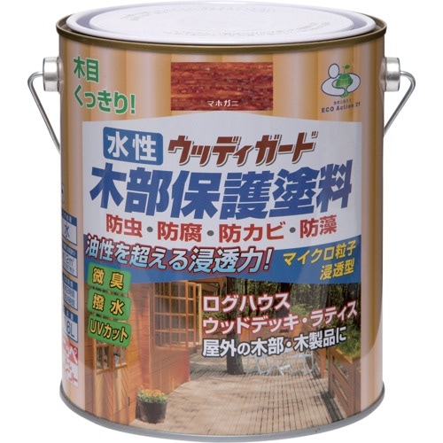 ニッぺ 水性ウッディガード 1.6L マホガニ H