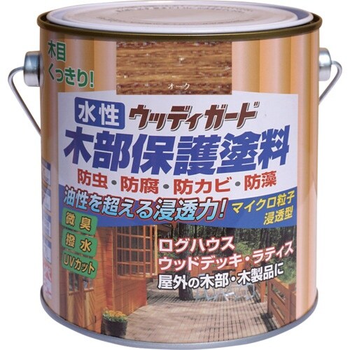 ニッぺ 水性ウッディガード 0.7L オーク HW