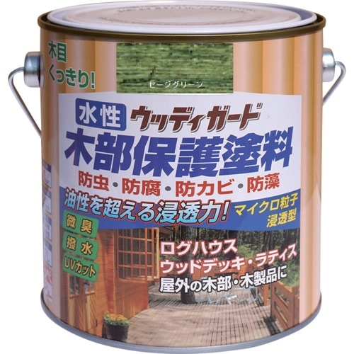 ニッぺ 水性ウッディガード 0.7L セージグリー