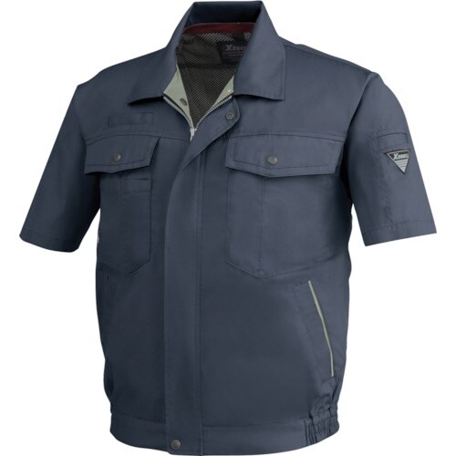 XEBEC 半袖ブルゾン1271−25−3L チャ