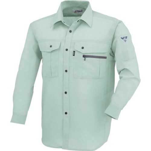 XEBEC 長袖シャツ1343−60−S グリーン