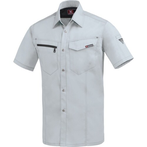 XEBEC 半袖シャツ1632−22−M シルバー