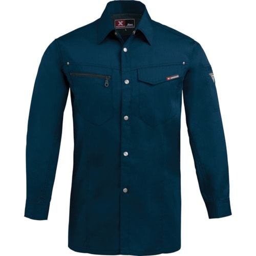 XEBEC 長袖シャツ1633−19−L ディープ