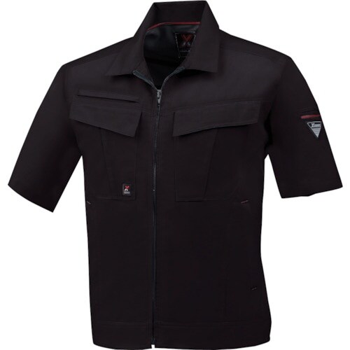 XEBEC 半袖ブルゾン1651−90−5L クロ