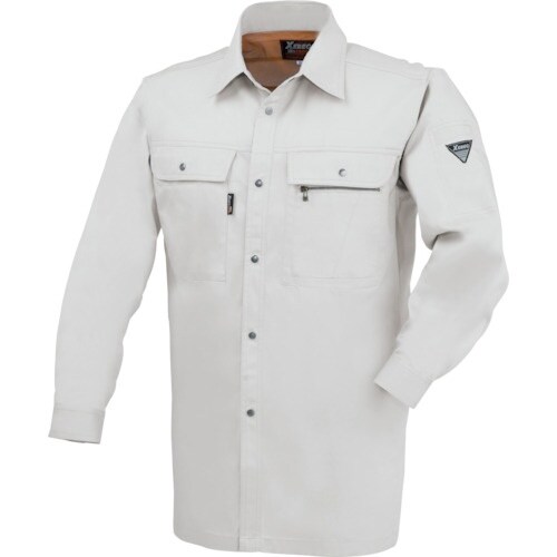 XEBEC 長袖シャツ2093−22−LL シルバ