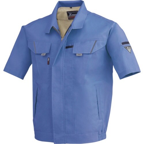 XEBEC 半袖ブルゾン7561−40−4L ブル