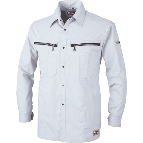 XEBEC 長袖シャツ8893−22−L シルバー