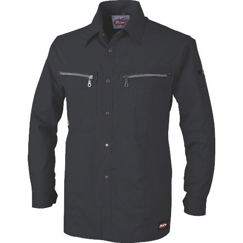 XEBEC 長袖シャツ8893−90−LL クロ