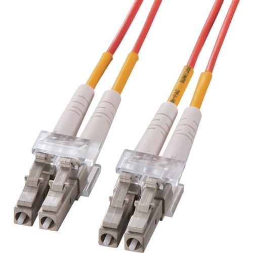 SANWA 光ファイバケーブルケーブル色:オレンジ