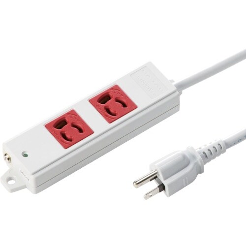 SANWA 工事物件電源管理タップ 抜け止めコンセ