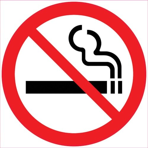 ミツギロン デザインシール (喫煙禁止) 283φ