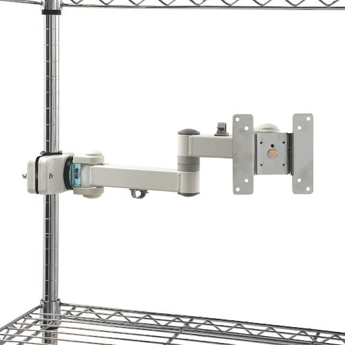 サンコー 4軸式クリップモニタアームSLIM(ホワ