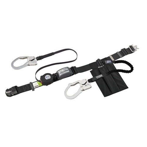 Wフック巻取伸縮黒