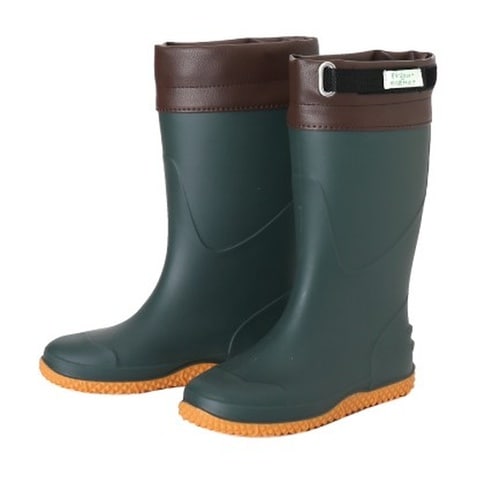 FU5004 農林女子長靴 M カーキ