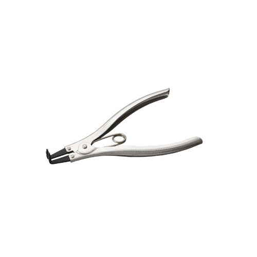 スナップリングプライヤー 固定曲爪