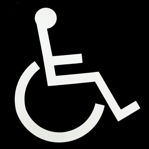 ロードマーキング 車いすマーク