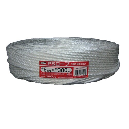 PS6−300 PSロープ 6mmx300m