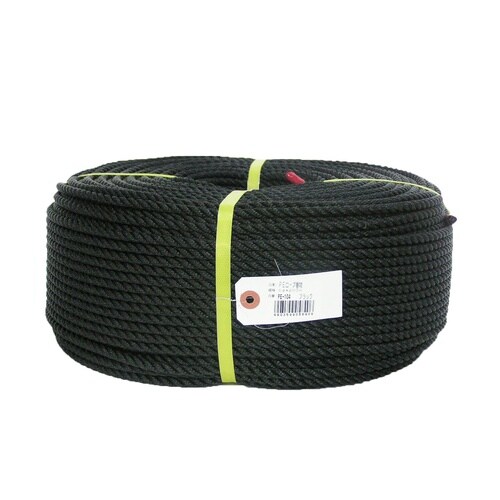 ブラック PEロープ巻物