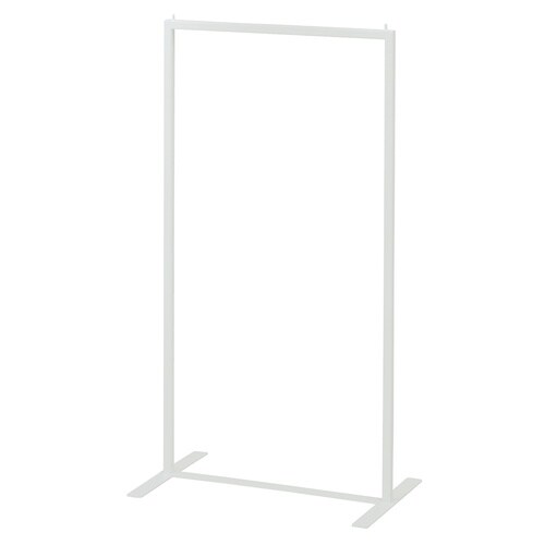 卓上・フロア兼用ハンガーラック 角パイプ W45白