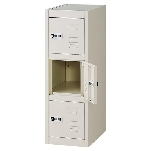 H90cmミニロッカー(ダイヤル錠) 3人用