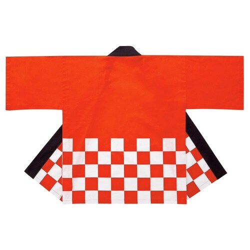 市松カラーハッピ 赤