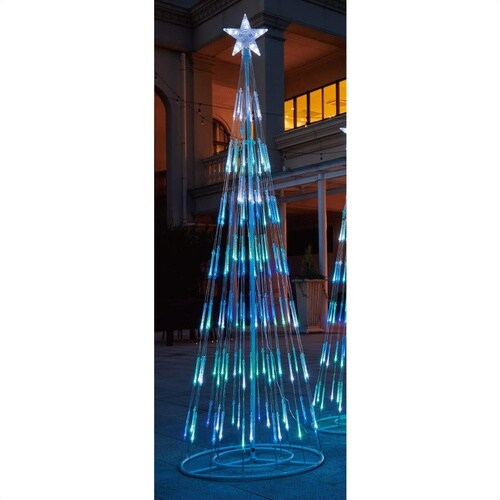 LEDタワーツリー アイスブルー H210
