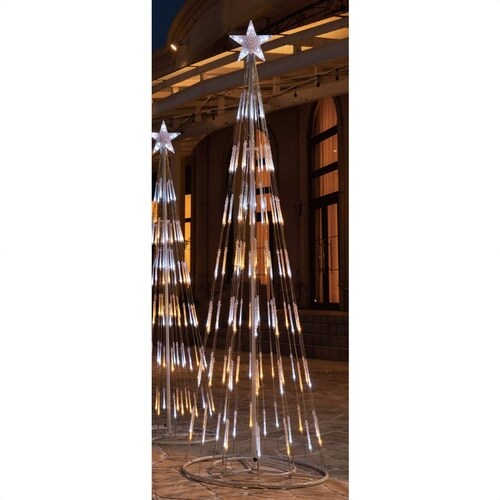 LEDタワーツリー ホワイトゴールド H210