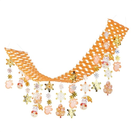 ウォームほっこり雪だるまプリーツハンガー