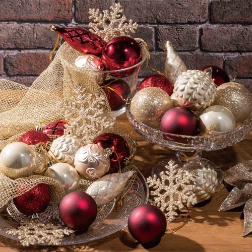 オーナメントセット レッド&ゴールド