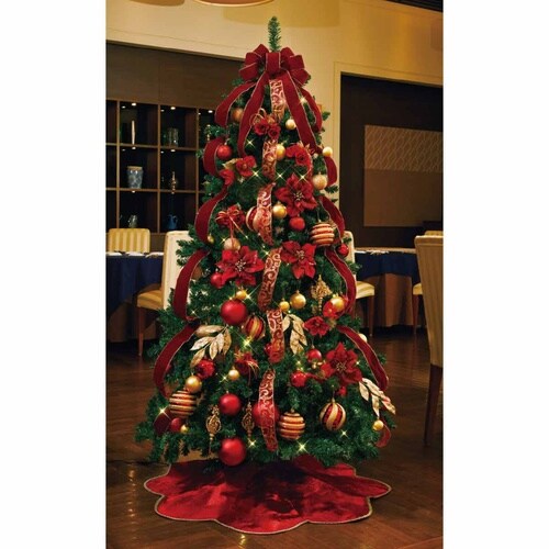 ツリーセット クリスマスレッド H180cm
