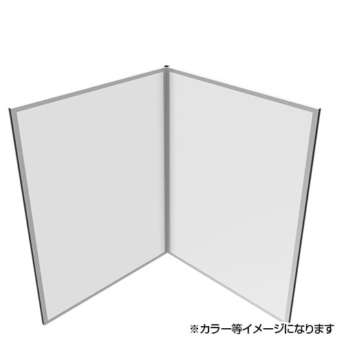 シェルトパーティション L字セットH1600 WH