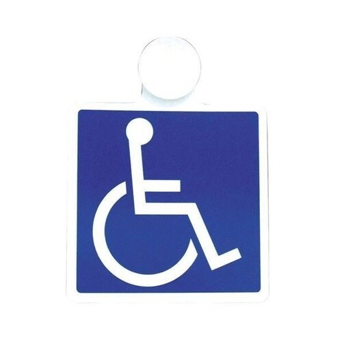 身障者マーク吸盤1枚入