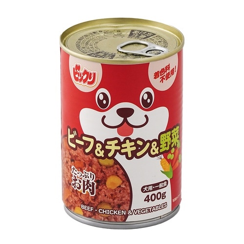 ビックリ 犬缶ビーフ&チキン&野菜