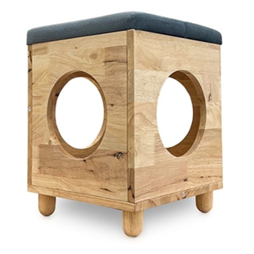 天然木を使用した猫家具 スツール