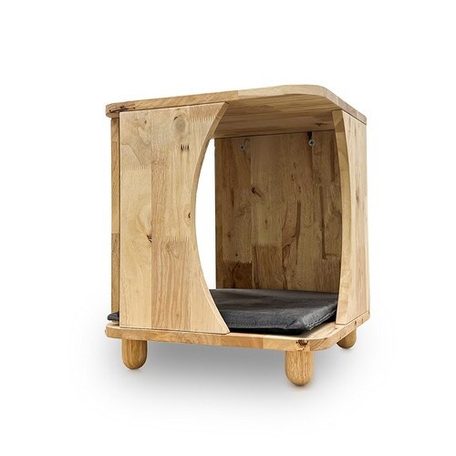 天然木を使用した猫家具 スツール