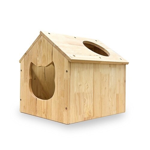 天然木を使用した猫家具 ハウス