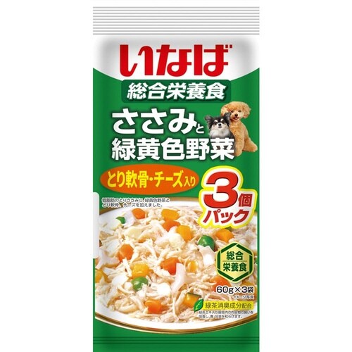 いなば ささみと緑黄色野菜 鶏軟骨・チー