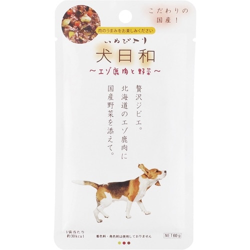 犬日和レトルト エゾ鹿肉と野菜×60