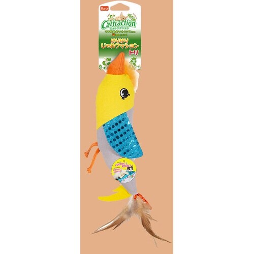 ハーツ けりけりじゃれクッション トリ