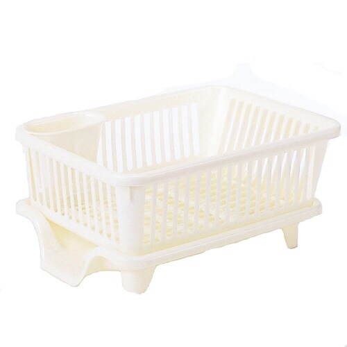 水切りかご 横型 パールホワイト