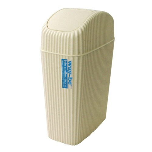 ゴミ箱 4L ふた付き ウェイビー アイボリー