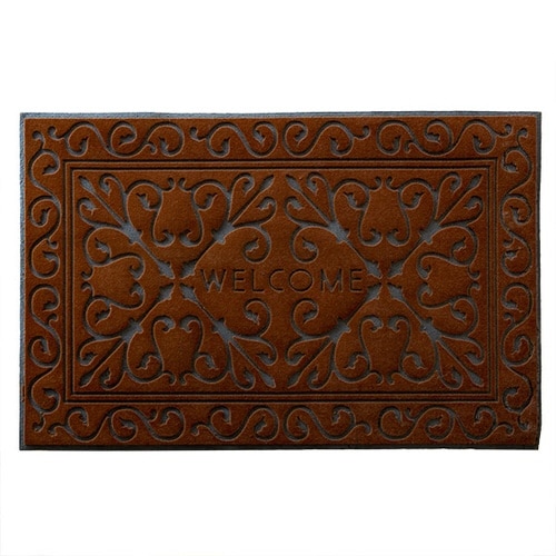 玄関マット 泥落とし 60×90cm ブラウン