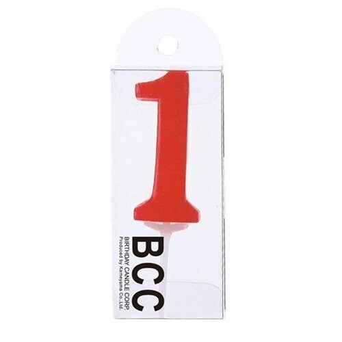 ナンバーキャンドル ろうそく 数字 パステル 1番