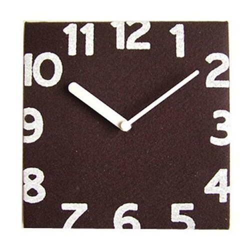 壁掛け時計 Torno フェルト ブラウン