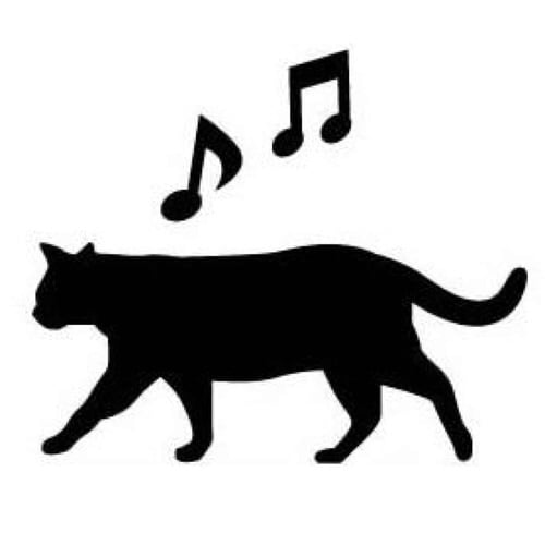 ウォールステッカー 猫 壁紙シール お散歩 CAT